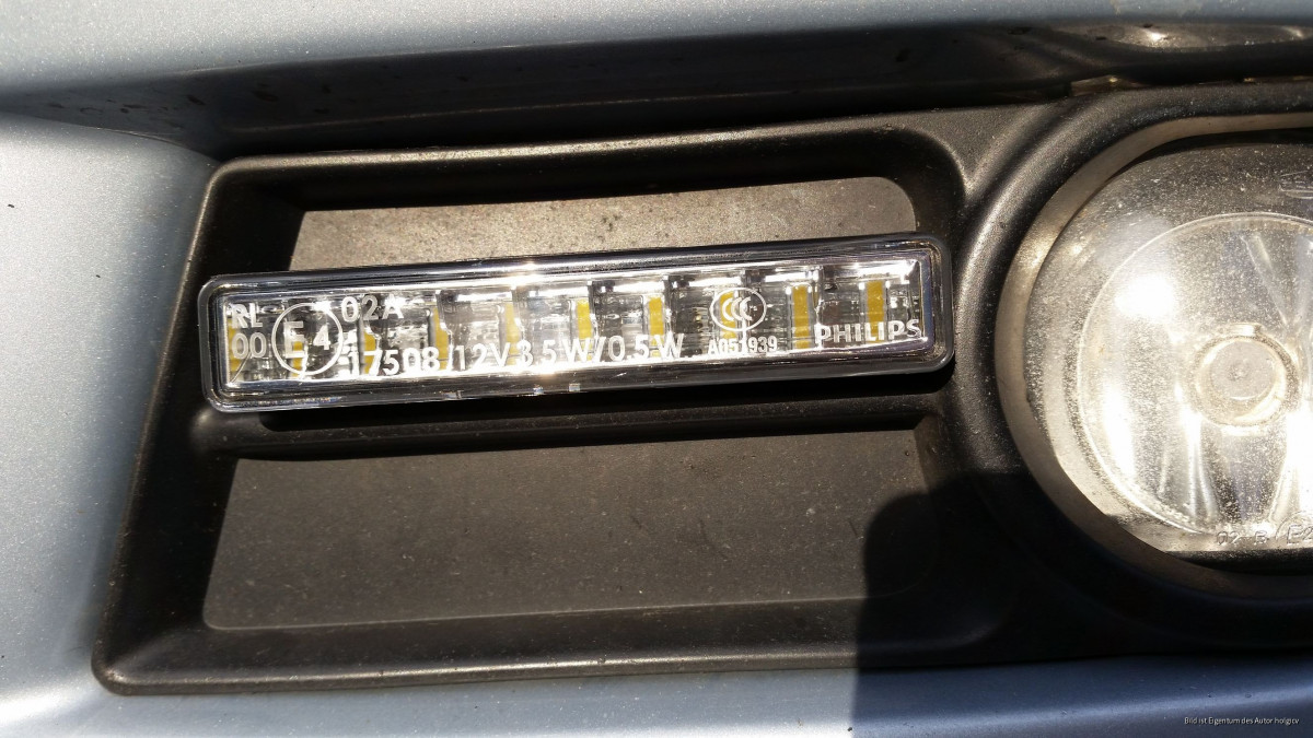 Tagfahrlicht Corolla Verso mit Philips LED Daylight 9